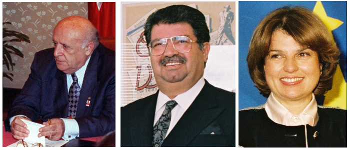Süleyman Demirel, Turgut Özal und Tansu Çiller; Quelle: Wikipedia.