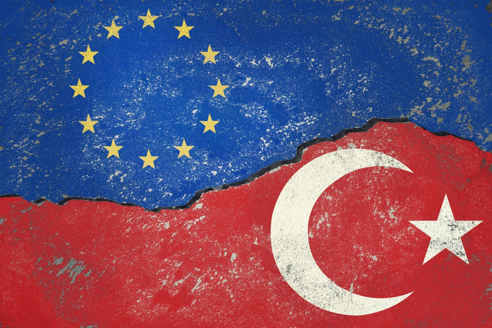 Turkish and EU Flag
