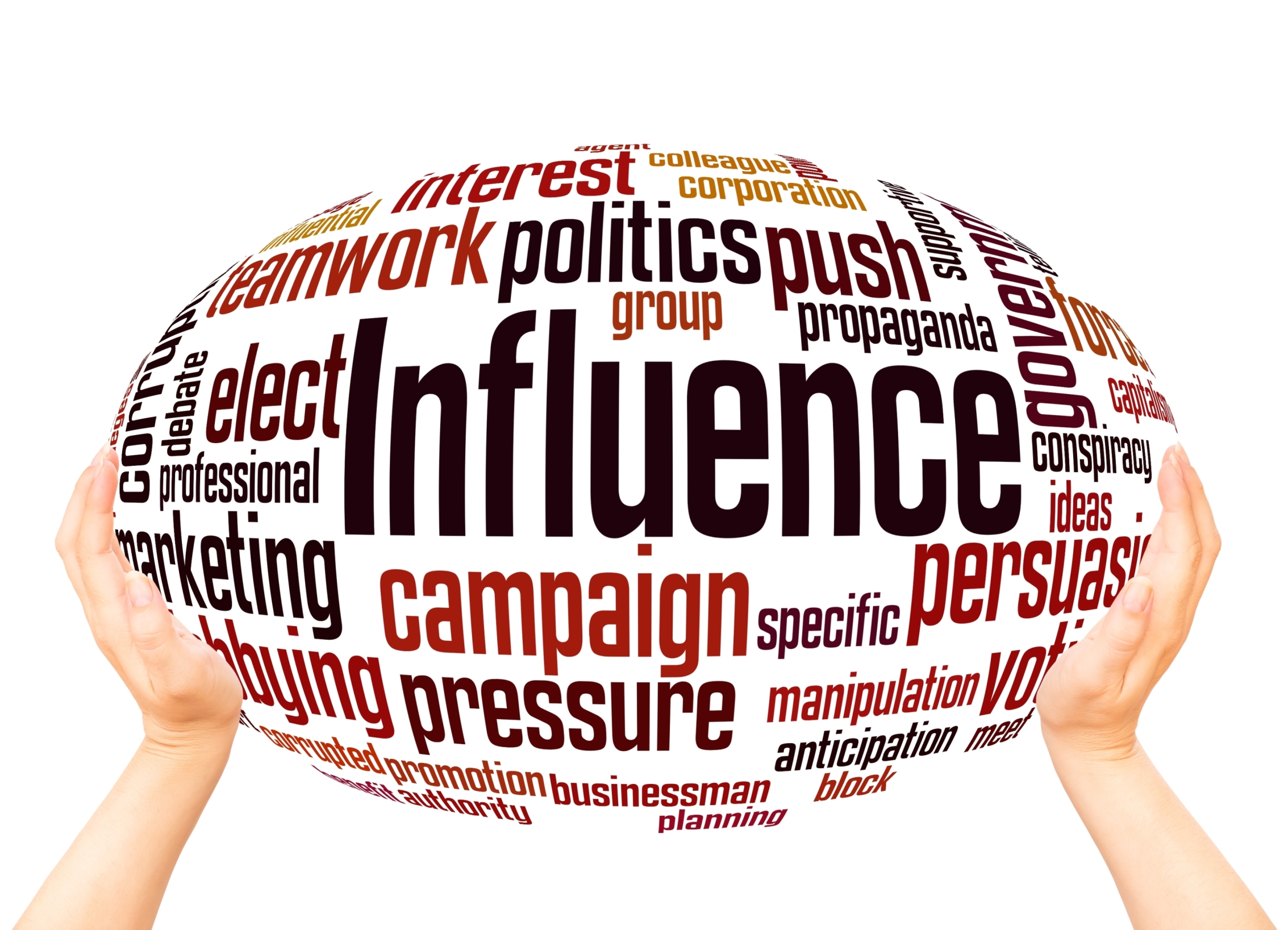Influence, campaign, politics, pressure and elect