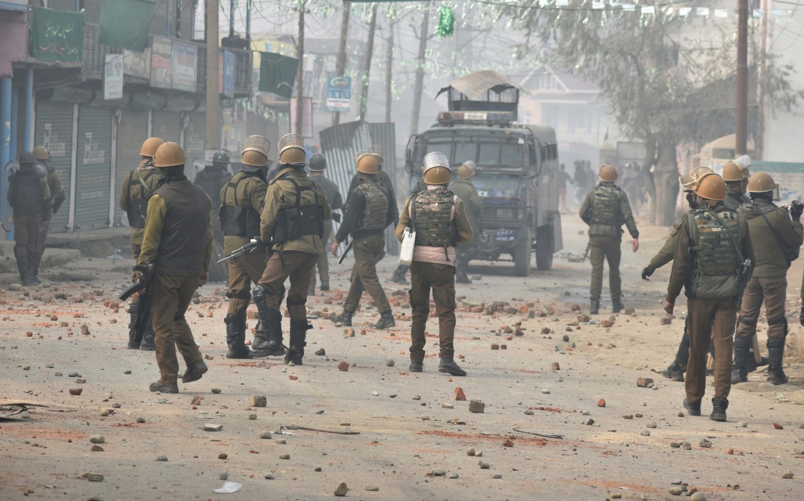 2018 clashes in Kashmir between Indian Police and Protesters