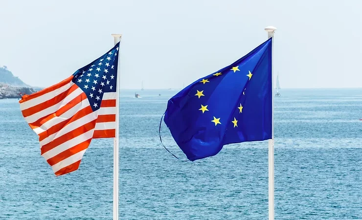 US and EU Flags