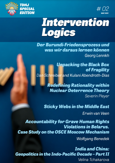 Cover page Special Edition Intervention Logics