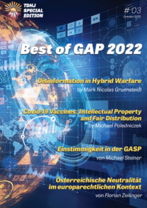 Cover page Special Edition Best of GAP 2022