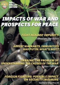 Cover page Special Edition Impacts of War and Prospects of Peace