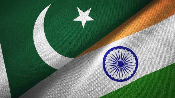 Flags India and Pakistan