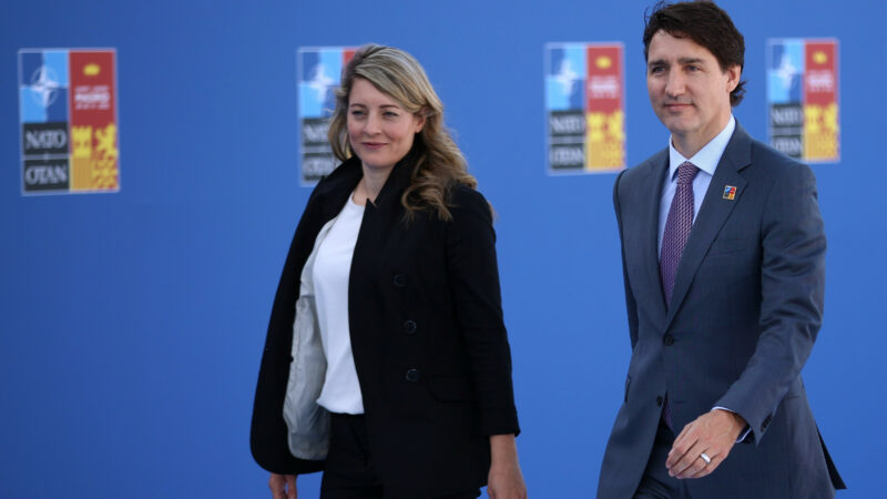 Justin Trudeau and Melanie Joly