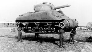  Example of a Ghost Army tank decoy.[2]