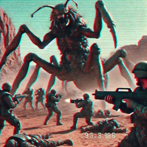 A fictional depiction of modern soldiers experiencing the unanticipated horrors of analogue warfare[9]